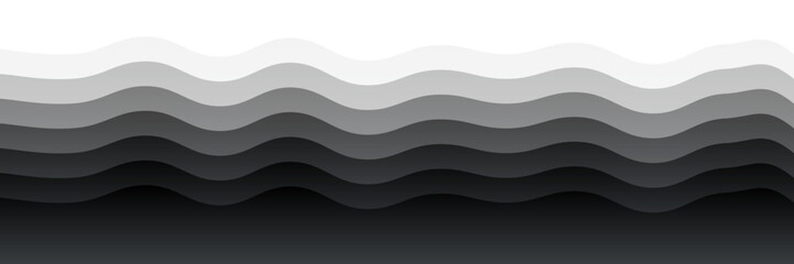 Poster - Layered Wave Pattern – Abstract Depth and Texture