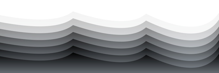 Poster - Layered Wave Pattern – Abstract Depth and Texture