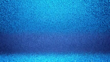 Poster - Sparkling blue surface background with glittering particles for festive, abstract, and holiday design
