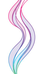 Poster - Colorful abstract wave design with transparency suitable for diverse design projects