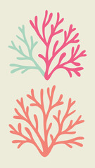 Poster - Colorful coral reef vector illustration with transparent background suitable for designs