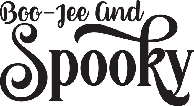 Boo-Jee And Spooky, Halloween Treats Bundle  Halloween bucket SVG