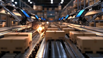 Poster - Efficient Automation in Modern Warehouse with Robotic Arms and Packages