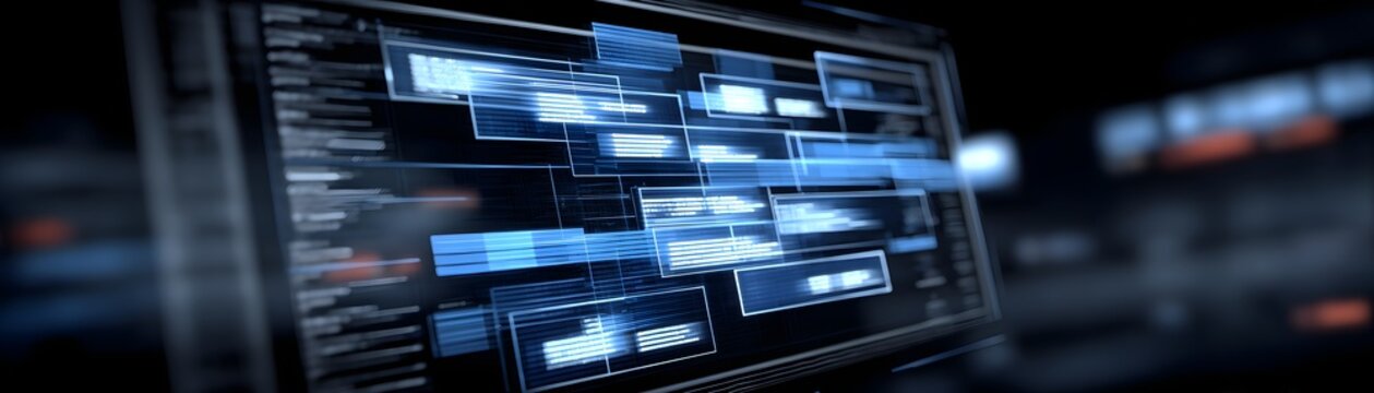 A futuristic AI assistant screen showcases detailed bankruptcy options and strategic financial planning solutions, set against a minimalist background that provides generous copy space for text or