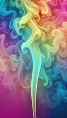 Poster - Colorful abstract patterns swirling in vibrant hues for mobile backgrounds