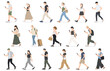 © necoshimaco - スマホを見る日本人セット（通勤・日常） / Japanese Smartphone Users – Daily Life