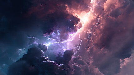 Poster - Epic lightning, amazing thunder lighting.