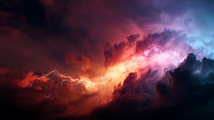 Poster - Epic lightning, amazing thunder lighting.