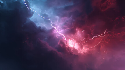 Poster - Epic lightning, amazing thunder lighting.