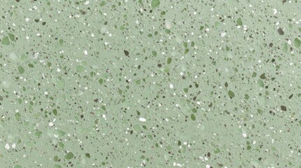 Poster - Green terrazzo seamless pattern displaying fragmented marble chips creating mottled surface, suitable for architectural rendering, graphic design backgrounds