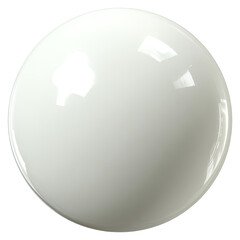 Poster - Simple White Sphere Reflecting Light and Shadow