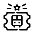 © Uicon Studio - Bus ticket line icon