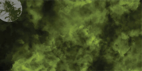 Wall Mural - Abstract digital artwork depicting a green atmospheric cloudy texture background suitable for various design projects and creative applications.