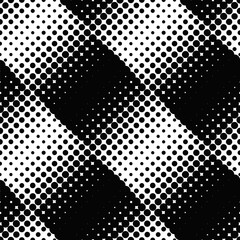 Aufkleber - Abstract seamless geometrical circle pattern background - black and white vector illustration