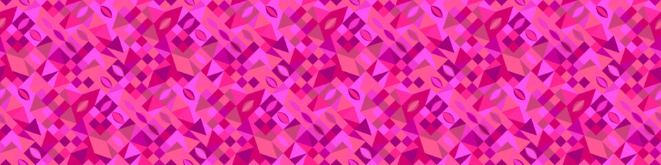Aufkleber - Multicolored horizontal diagonal geometric pattern background design