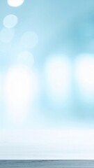 Poster - Calm blue background abstract setting digital art minimalist environment soft focus serenity concept