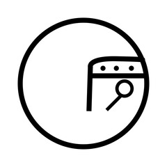web site search icon vector