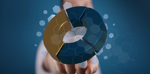 Poster - Visual representation of business analytics and data-driven decisions.