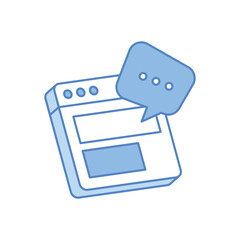 Content Communication Vector icon