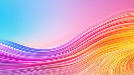 Poster - Vibrant Spectrum: A captivating display of a flowing, wavy, and colorful backdrop that embodies energy and elegance.