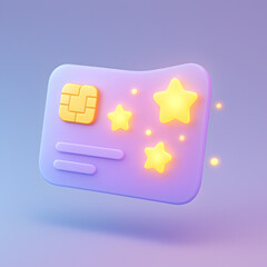 Poster - 3D Icon Creation, Colorful Card Design, Digital Art, Bright Environment, Artistic Viewpoint, Modern Concept
