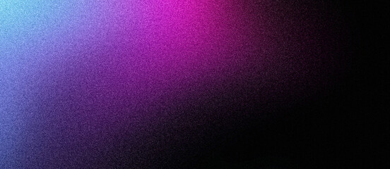 Wall Mural - Purple blue black abstract background, dark grainy noise texture poster header cover wallpaper banner backdrop design