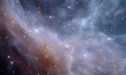 Wall Mural - dramatic close-up of a dusty nebula, generative ai