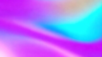 Poster - Abstract holographic gradient background with soft transitions of blue, purple, and white colors for design and presentations