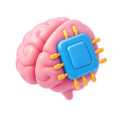 Poster - 3D Icon PNG Representation in a Futuristic Environment