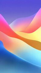 Poster - Abstract colorful gradient background with smooth waves and curves Modern design with vibrant colors for wallpaper, banner, or presentation backdrop