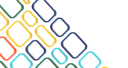 Aufkleber - Abstract Geometric backgrounds full Color - Divider 3d