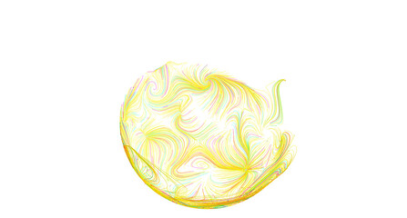 Leinwandbilder - Abstract art, yellow swirl, vibrant, dynamic, energy, motion, design element, background, texture, modern art