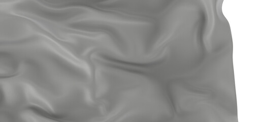 Poster - High-quality image of gray fabric with soft drapes. Perfect for backgrounds or textures.