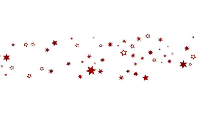 Poster - Image of red stars scattered on a white background, perfect for celebrations.