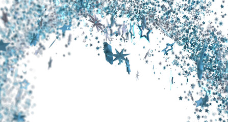 Poster - Beautiful blue star burst background perfect for festive designs, celebrations, and more.