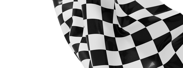 Poster - High-quality image of a checkered racing flag. Perfect for sports, racing, and competition themes.