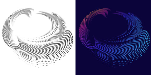 Poster - Futuristic Abstract Circular Geometry for Tech Branding, UI Design, Posters, and Digital Advertising Projects Dynamic Spiral Line Art Background jpg