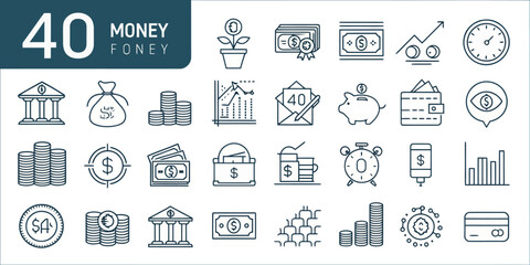 Wall Mural - Monochrome Editable Stroke Vector Line Icon Set

