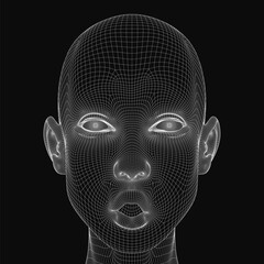 Poster - A close up of a face with a mouth open. The eyes are closed and the nose is visible. Scene is one of surprise or shock