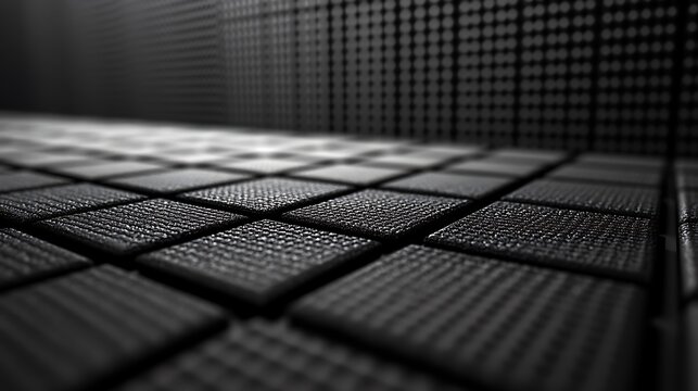 Dark Grid Floor with Abstract Texture.