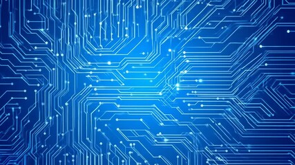 Poster - Abstract Circuit Board Background Pattern