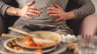 © sebra - Woman with bloating and stomach pain after eating