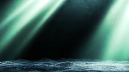 Poster - Underwater Ray of Light: Mesmerizing view from an underwater scene, featuring beams of ethereal light piercing through the tranquil depths, creating a captivating ambiance with a touch of mystery.