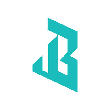 JB or BJ Letter logo design