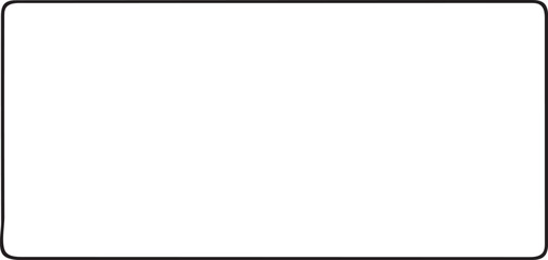 Poster - License Plate Template Vector Blank Line Border Minimal Layout Design