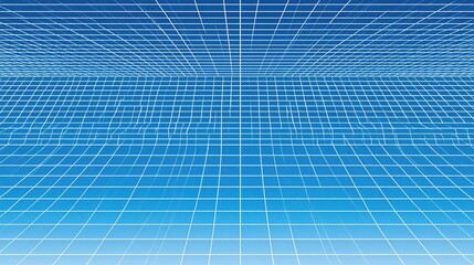 Poster - Futuristic Blueprint Style Paper Texture with Precise Grid Design