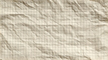 Poster - Old Crumpled Graph Paper Texture for Background or Design Use