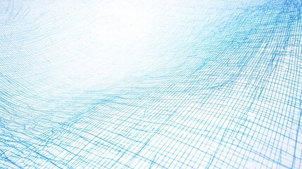 Poster - Neat Artistic Blueprint Grid Texture with Light and Subtle Details