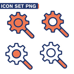 Poster - icone di ispezione - serie classic line setup menu illustrazioni positivo approvato consenso