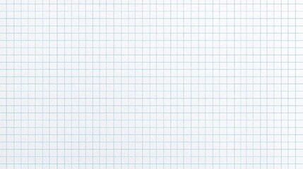 Poster - Subtle Blue Grid Pattern on White Notebook Page Background